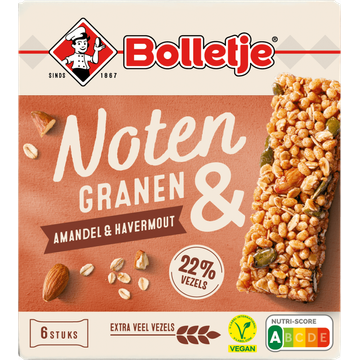 Bolletje Noten & Granen Amandel & Havermout 6 Stuks - JUMBO