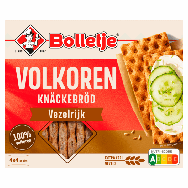 Bolletje Vezelrijk knäckebröd volkoren - PLUS