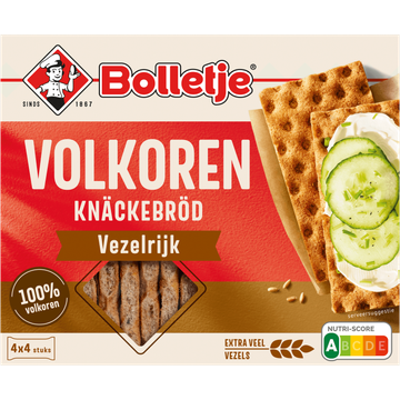 Bolletje Volkoren Knäckebröd Vezelrijk 4 x 4 Stuks - JUMBO