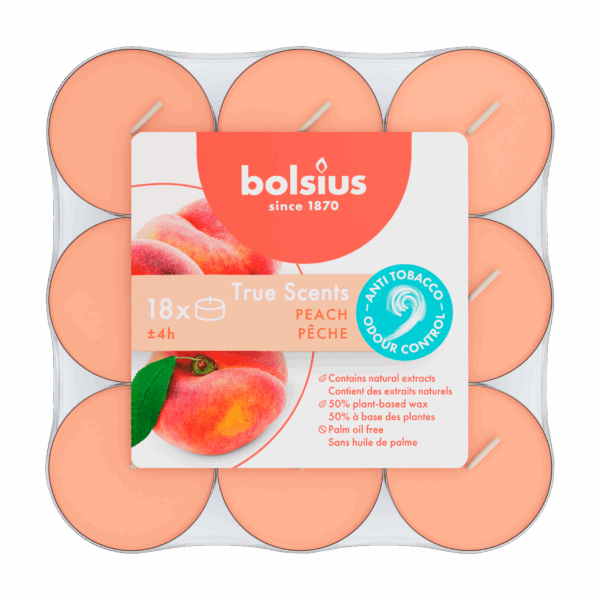 Bolsius Geurtheelichten 4u True Scents Peach - PLUS