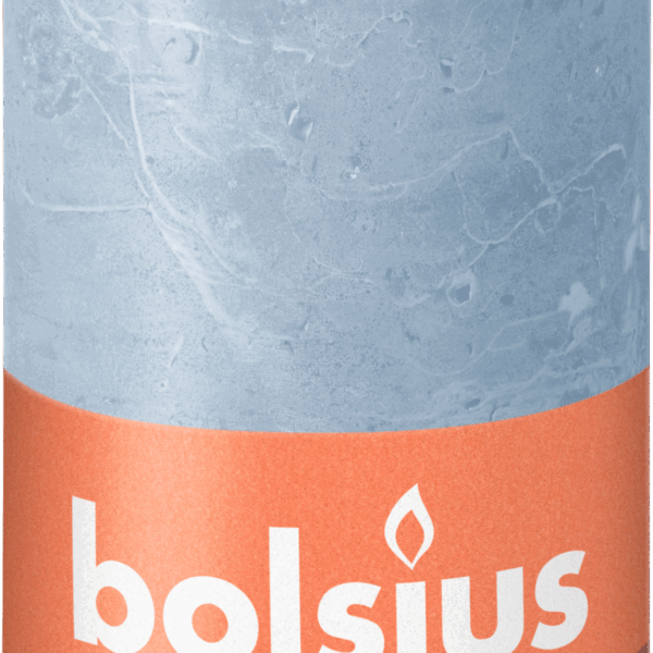 Bolsius Rustiek stompkaars 130/68 Sky Blue - PLUS