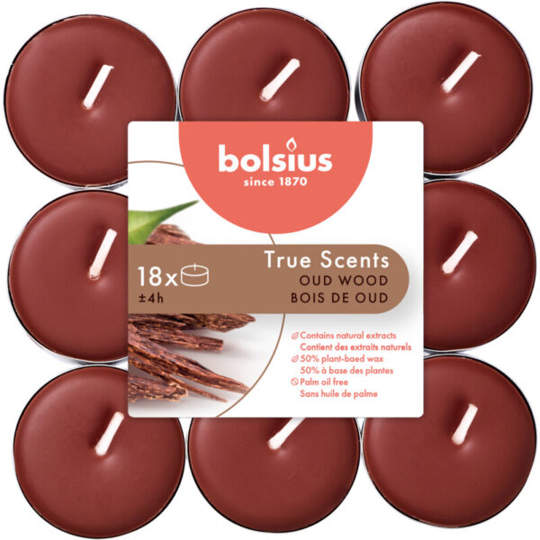 Bolsius True Scents Geurtheelichten Oud Wood - Albert Heijn