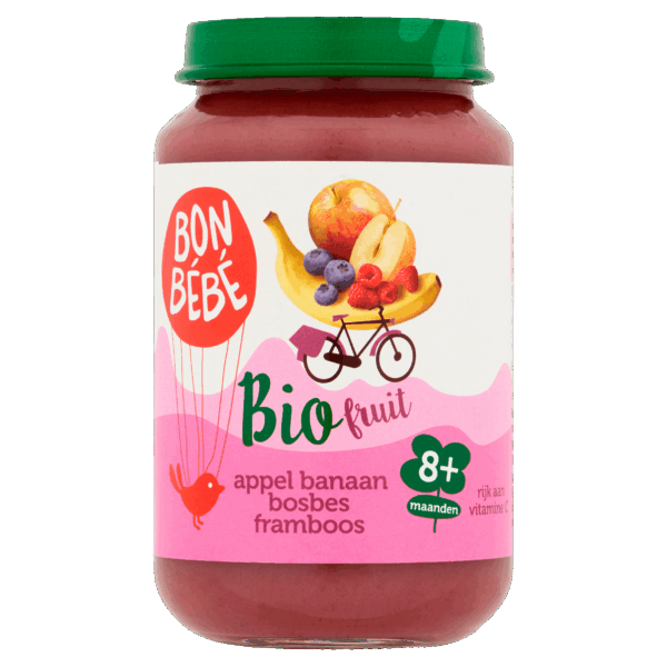 Bonbebe Bio 8mF0803 Appel Banaan Bosbes Framboos - PLUS