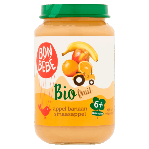 Bonbebe Bio Appel Banaan Sinaasappel - PLUS