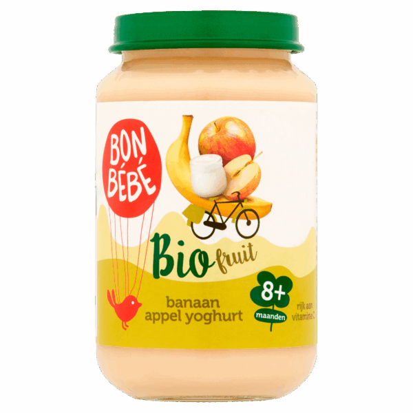 Bonbebe Bio F0806 banaan appel yoghurt - PLUS