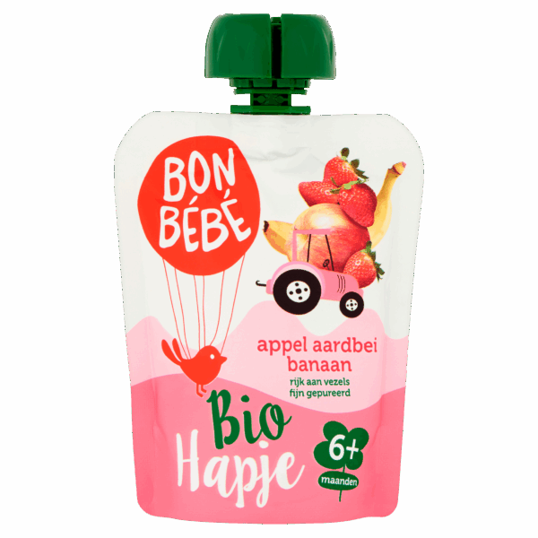 Bonbebe Knijp Appel Aardbei - PLUS