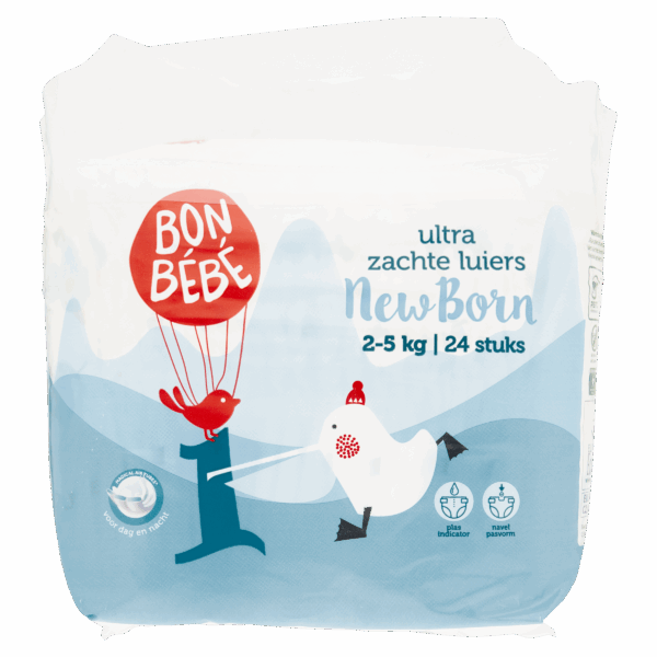 Bonbebe Luiers maat 1 newborn 2-5 kg - PLUS