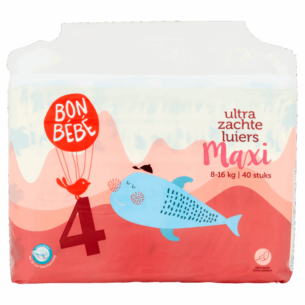 Bonbebe Luiers maat 4 maxi 8-16 kg - PLUS