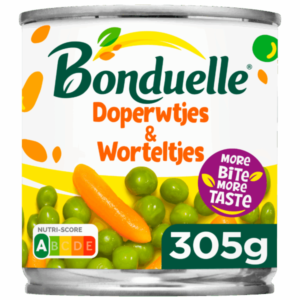 Bonduelle Doperwtjes en worteltjes - PLUS