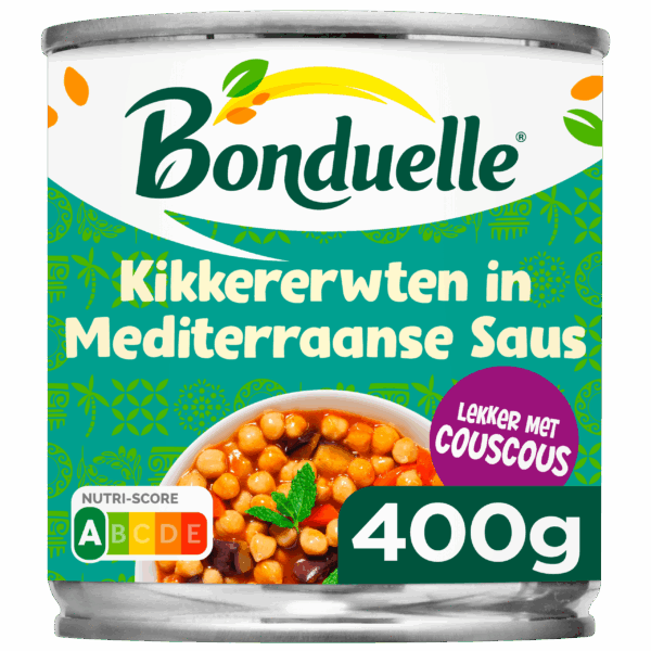 Bonduelle Kikkererwten in Mediterraanse Saus - PLUS