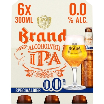 Brand IPA 0.0 Bier Fles 6 x 300ml - JUMBO