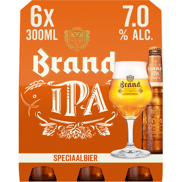 Brand IPA Bier Fles 6 x 300ml - JUMBO