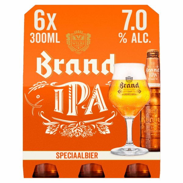 Brand IPA bier fles - PLUS
