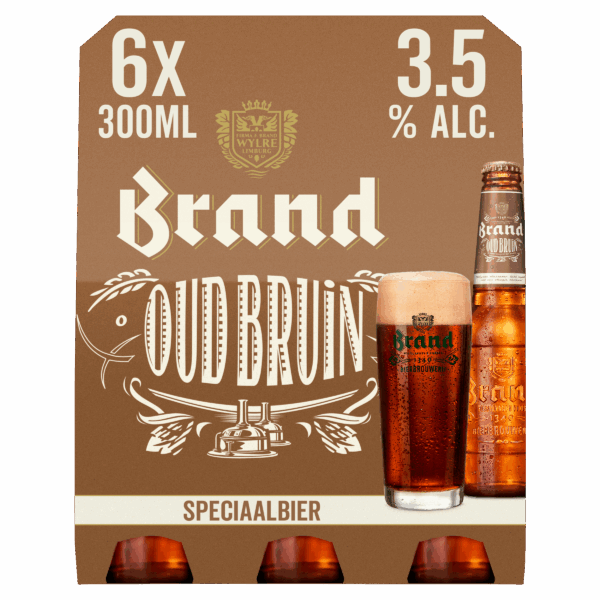 Brand Oud Bruin Bier Fles Set - PLUS