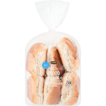Broodgeluk - Witte Bollen - 6 Stuks - JUMBO