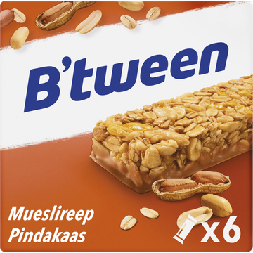 B'tween Mueslireep Pindakaas - JUMBO