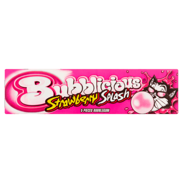 Bubblicious Kauwgom Strawberry Splash Single - PLUS