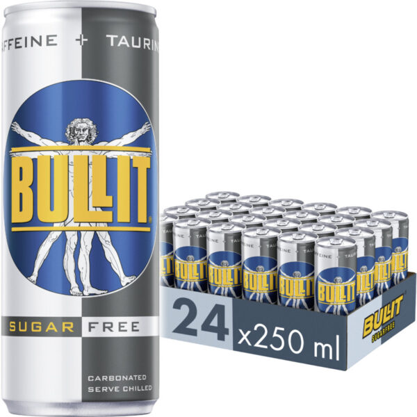 Bullit Energy Drink Suikervrij - 24-pack - Albert Heijn