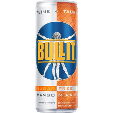 Bullit Energy Drink Suikervrij Mango Miracle - JUMBO