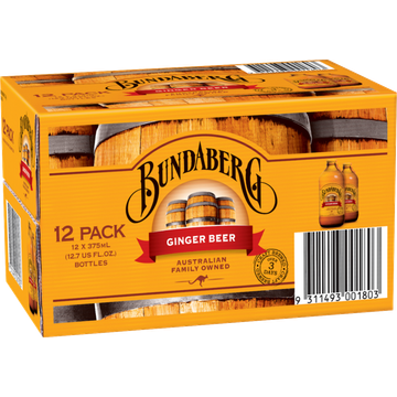 Bundaberg Ginger Beer 12 x 375 ml - JUMBO