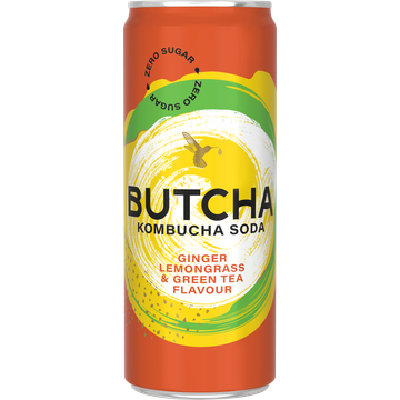 Butche Ginger Lemongras & Green Tea Blik - JUMBO