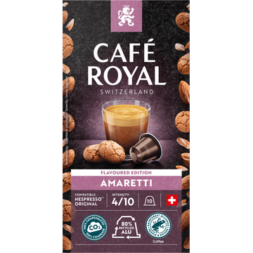 Café Royal Flavoured Edition Amaretti 10 Capsules - JUMBO