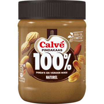 Calvé Pindakaas 100% Fijngemalen Pinda's - JUMBO