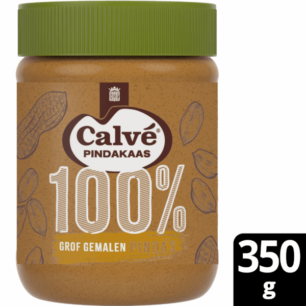 Calvé Pindakaas grof gemalen pinda's - PLUS