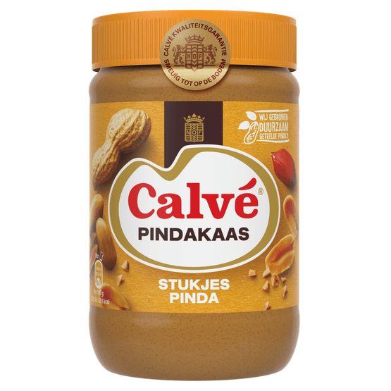 Calvé Pindakaas met stukjes pinda - Dirk
