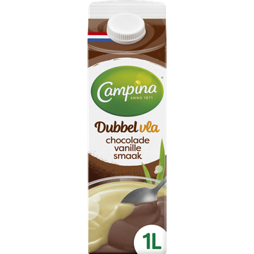 Campina Dubbelvla Chocolade Vanille Smaak - JUMBO