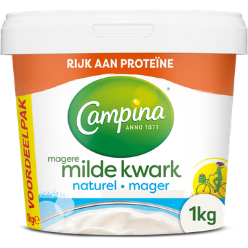 Campina Magere Milde Kwark Naturel Voordeelpak - JUMBO