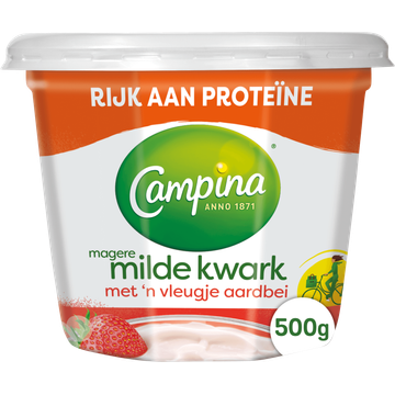 Campina Magere Milde Kwark met 'n Vleugje Aardbei - JUMBO