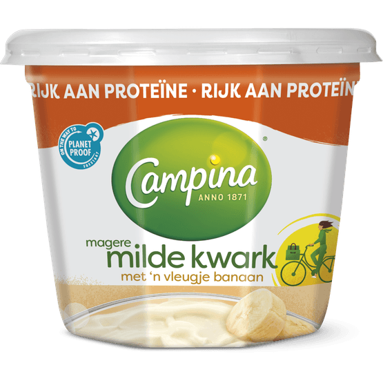 Campina Magere kwark banaan - Dirk