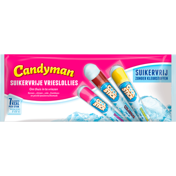 Candyman Suikervrije Vrieslollies 15 x 40 ml - JUMBO