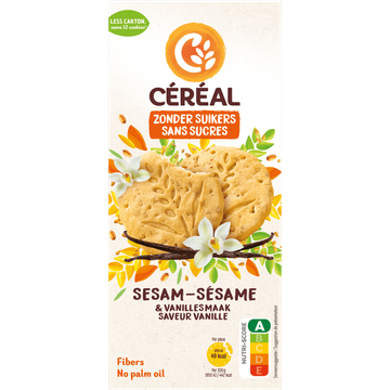 Céréal Zonder Suikers Koekjes Sesam & Vanillesmaak - JUMBO