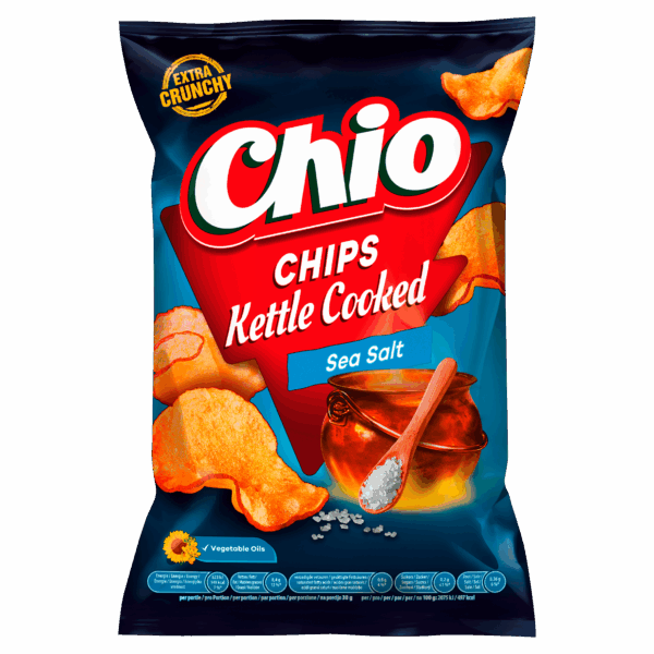 Chio Kettle Cooked Chips Sea Salt - PLUS