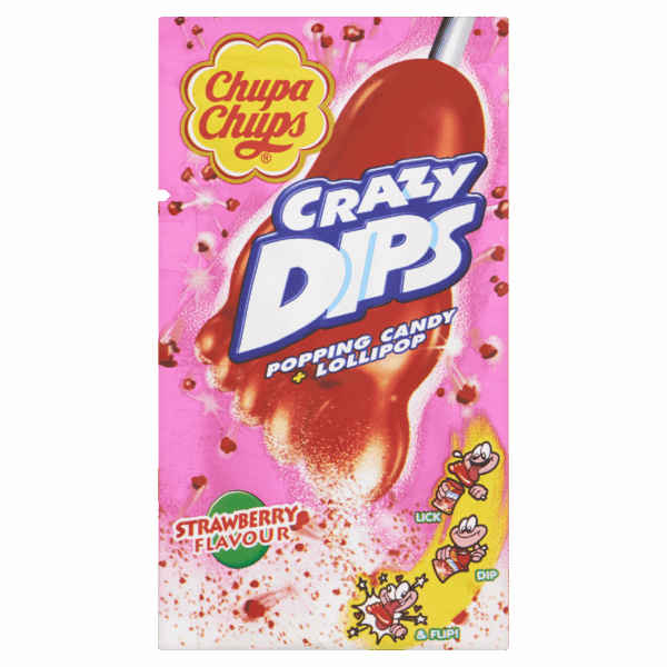 Chupa Chups Crazydips Strawberry - PLUS