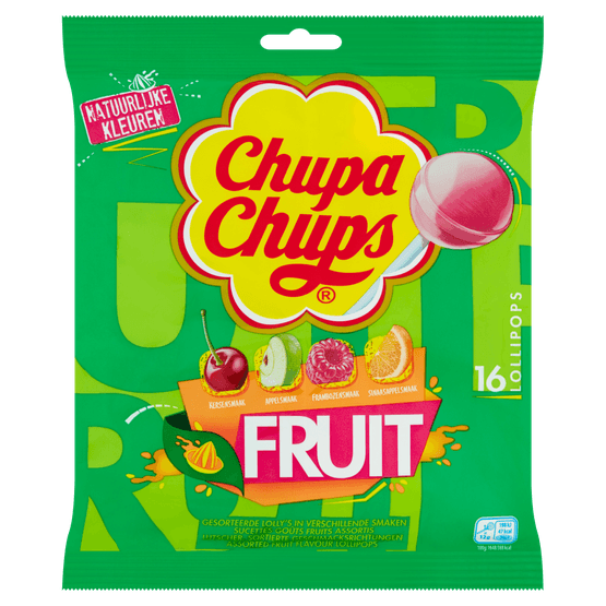 Chupa Chups Fruit Lollies Uitdeel Snoep Zak - Dirk