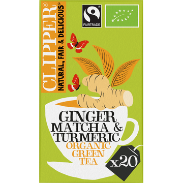 Clipper Ginger Green Tea with a Twist of Matcha & Turmeric - JUMBO