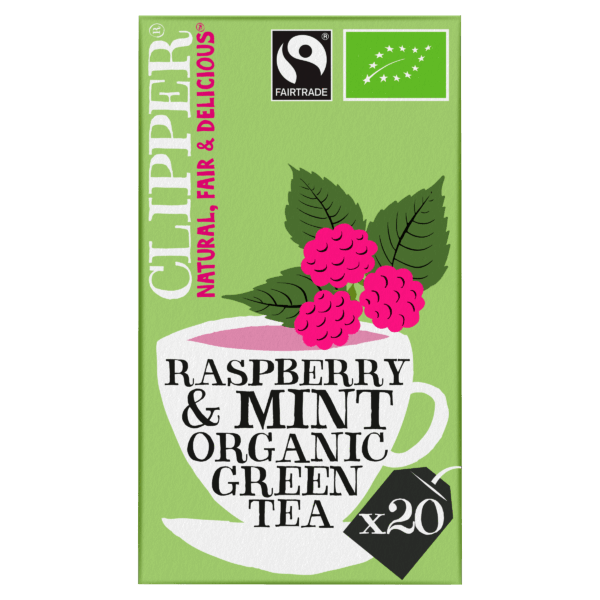 Clipper Organic Green Tea Raspberry Mint - PLUS