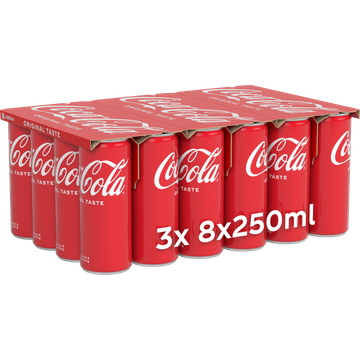 Coca-Cola Original Taste 3 x 8 x 250 ml - JUMBO