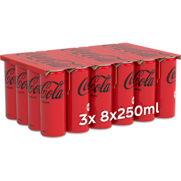 Coca-Cola Zero Sugar 8 x 250 ml - JUMBO