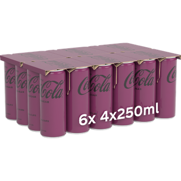 Coca-Cola Zero Sugar Cherry 4 x 250 ml - JUMBO