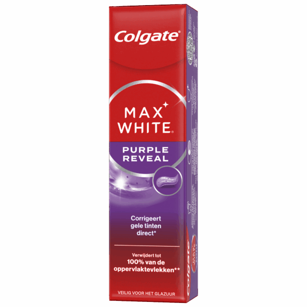 Colgate Max White Purple Reveal Tandpasta - PLUS