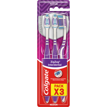 Colgate Tandenbostel ZigZag 3 Stuks - JUMBO