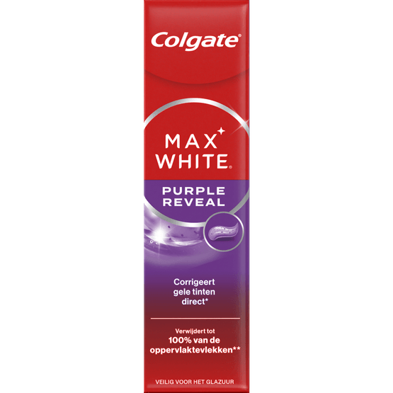 Colgate Tandpasta max white purple - Dirk