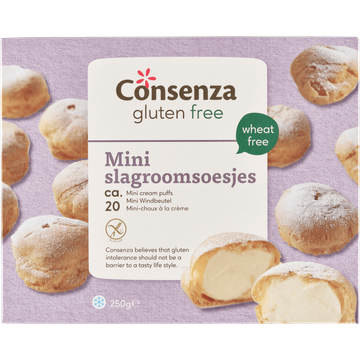 Consenza Gluten Free Mini Slagroomsoesjes - JUMBO