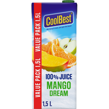 CoolBest 100% Juice Mango Dream Value Pack - JUMBO