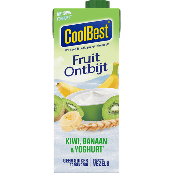 CoolBest Fruitontbijt yoghurt kiwi banaan - Dirk
