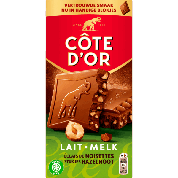 Côte d'Or Chocoladereep Melk/hazelnoot - PLUS